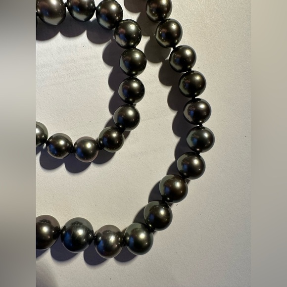Tahitian cultured Pearl necklace with certificate of Authenticity - Picture 3 of 16
